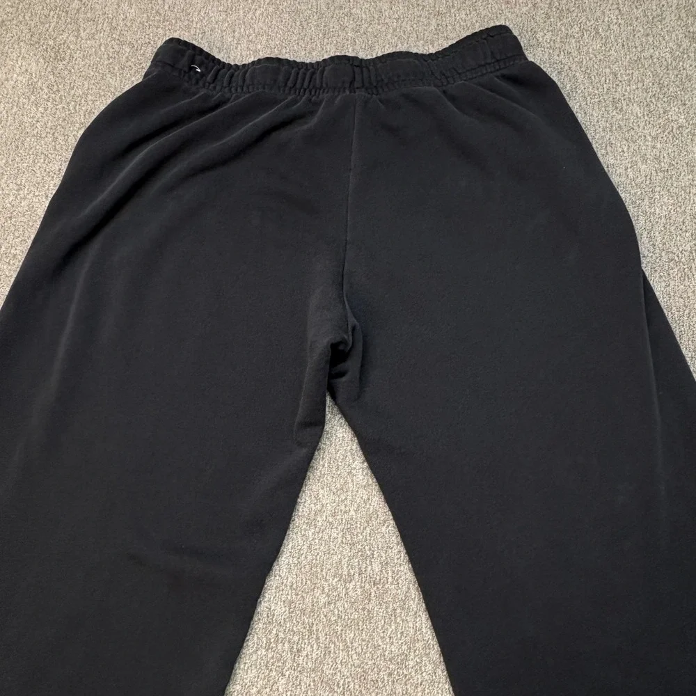 Nike Sportswear Essential Fleece Wide Leg‎ Sweatpants Black Women Large BV4091